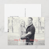 Vielen Dank | Korallen Postkarte (Vorne/Hinten)