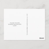 Vielen Dank | Korallen Postkarte (Rückseite)