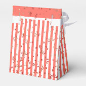 Vielen Dank - Korallen/Weiß einfache Streifen Must Geschenkschachtel (Rückseite)