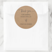 Vielen Dank, Kraft Paper Stickers (Tasche)