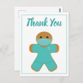 Vielen Dank, Krankenpfleger Doktor Gingerbread Man Postkarte (Vorne/Hinten)