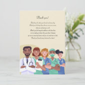 Vielen Dank, Krankenversicherungskarte Dankeskarte (Stehend Vorderseite)