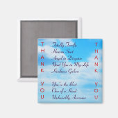 Vielen Dank, Kühlschrankmagnet (Vorderseite/Rückseite)