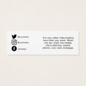 Vielen Dank Kundenbestellung, Social Media Insert (Rückseite)