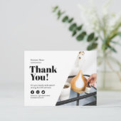 Vielen Dank Kundendienst Rabatt Massage Salon Ankündigungspostkarte (Stehend Vorderseite)