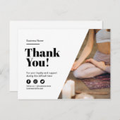 Vielen Dank Kundenhonorarvergünstigung Mediation Ankündigungspostkarte (Vorne/Hinten)