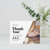 Vielen Dank Kundenhonorarvergünstigung Mediation Ankündigungspostkarte (Stehend Vorderseite)