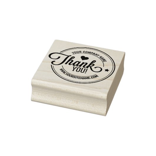 Vielen Dank, kundenspezifisches Geschäft und Websi Gummistempel (Stempel)