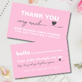 Vielen Dank Kundenzufriedenheit Pink Notizherz