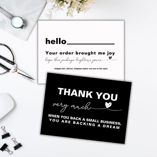 Vielen Dank Kundenzufriedenheit Schwarzes Herz