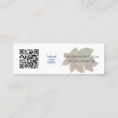 Vielen Dank, künstlerischer Discount Code QR Beila Mini Visitenkarte (Rückseite)