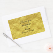 Vielen Dank Label Gold Foil Shiny Gastgeschenk Hoc Rechteckiger Aufkleber (Umschlag)