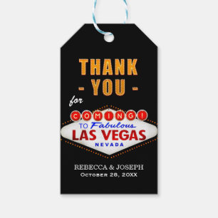 Vielen Dank - Las Vegas Sign Fabulous Casino Nacht Geschenkanhänger