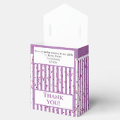 Vielen Dank - Lavendel/White Simple Stripes Patter Geschenkschachtel (Geöffnet)
