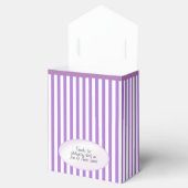 Vielen Dank - Lavender Simple Stripes Pattern Geschenkschachtel (Geöffnet)