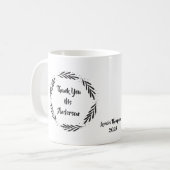 Vielen Dank, Leaf Wreath Coffee Tasse (Vorderseite Links)