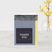 Vielen Dank (leer) Faltkarte 4x5 Karte (Gelbe Blume)