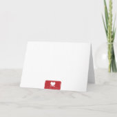 Vielen Dank Lehrer Bewertung Red Cutouts Foto Dankeskarte (Rückseite)