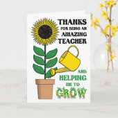 Vielen Dank Lehrer Card Phantastisch Lehrer Karte (Gelbe Blume)