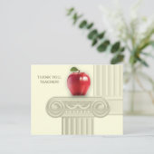 Vielen Dank Lehrer Custom Postkarte (Stehend Vorderseite)