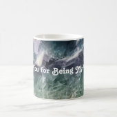 Vielen Dank Lehrer Green Lila Fluorite Foto Gem Kaffeetasse (Mittel)