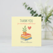 Vielen Dank Lehrer - Herzlich Willkommen - Flachka (Stehend Vorderseite)