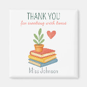 Vielen Dank Lehrer - herzliches Dankeschön Geschen Magnet (Vorne)