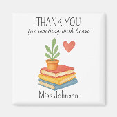 Vielen Dank Lehrer - herzliches Dankeschön Geschen Magnet (Vorne)