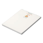 Vielen Dank Lehrer - herzliches Dankeschön Geschen Notizblock (Rotiert)