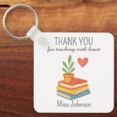 Vielen Dank Lehrer - herzliches Dankeschön Geschen Schlüsselanhänger (Vorderseite)