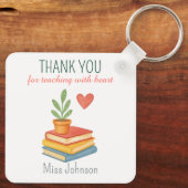 Vielen Dank Lehrer - herzliches Dankeschön Geschen Schlüsselanhänger (Rückseite)