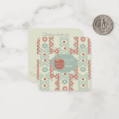 Vielen Dank, Lehrer: Mitteilungskarte (Vorderseite/Rückseite Beispiel)