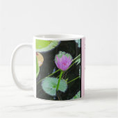 Vielen Dank Lehrer Pink Water Lily Foto Blume Kaffeetasse (Links)
