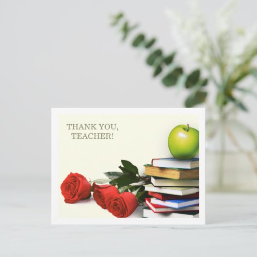 Vielen Dank Lehrer Postkarten (Stehend Vorderseite)