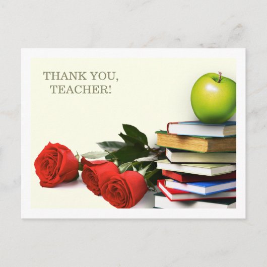Vielen Dank Lehrer Postkarten (Vorderseite)
