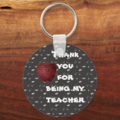 Vielen Dank, Lehrer Red Apple Klassenzimmer Danke Schlüsselanhänger (Vorderseite)