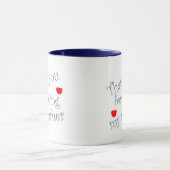 Vielen Dank Lehrer Red Apple Klassenzimmer Wertsch Tasse (Zentrum)