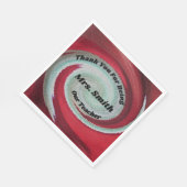 Vielen Dank Lehrer schätzen Schule Danke Meal Serviette (Ecke)