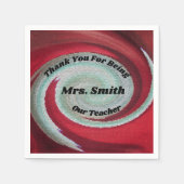 Vielen Dank Lehrer schätzen Schule Danke Meal Serviette (Vorderseite)