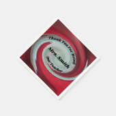 Vielen Dank Lehrer schätzen Schule Danke Meal Serviette (Ecke)