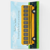 Vielen Dank Lehrer Schulbus Custom 10 Foto Banner (Vertikal)