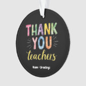 Vielen Dank Lehrer & Schüler Abschluss Geschenk Ornament (Vorderseite)