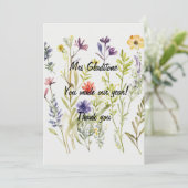 Vielen Dank Lehrer Sie haben unser Jahr gemacht. B Dankeskarte (Stehend Vorderseite)