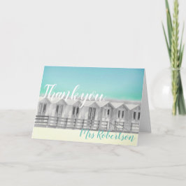 Vielen Dank Lehrer Strandhütte am Meer Karte