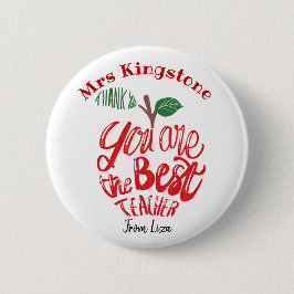 Vielen Dank Lehrer Tasse, dass Sie die beste sind! Button