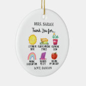 Vielen Dank Lehrer Wertgutschein Geschenk von Stud Keramik Ornament (Rechts)