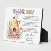 Vielen Dank, Lehrer Wertschätzung Honigbienen Gedi Fotoplatte (Seite)