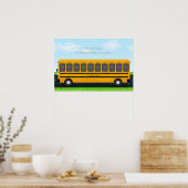 Vielen Dank Lehrer Yellow School Bus 10 Fotos Poster (Küche)