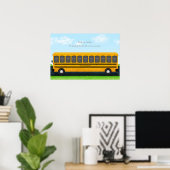 Vielen Dank Lehrer Yellow School Bus 11 Fotos Poster (Heimbüro)
