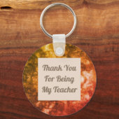 Vielen Dank Lehrerin Bright Abstrakte Wertschätzun Schlüsselanhänger (Vorderseite)